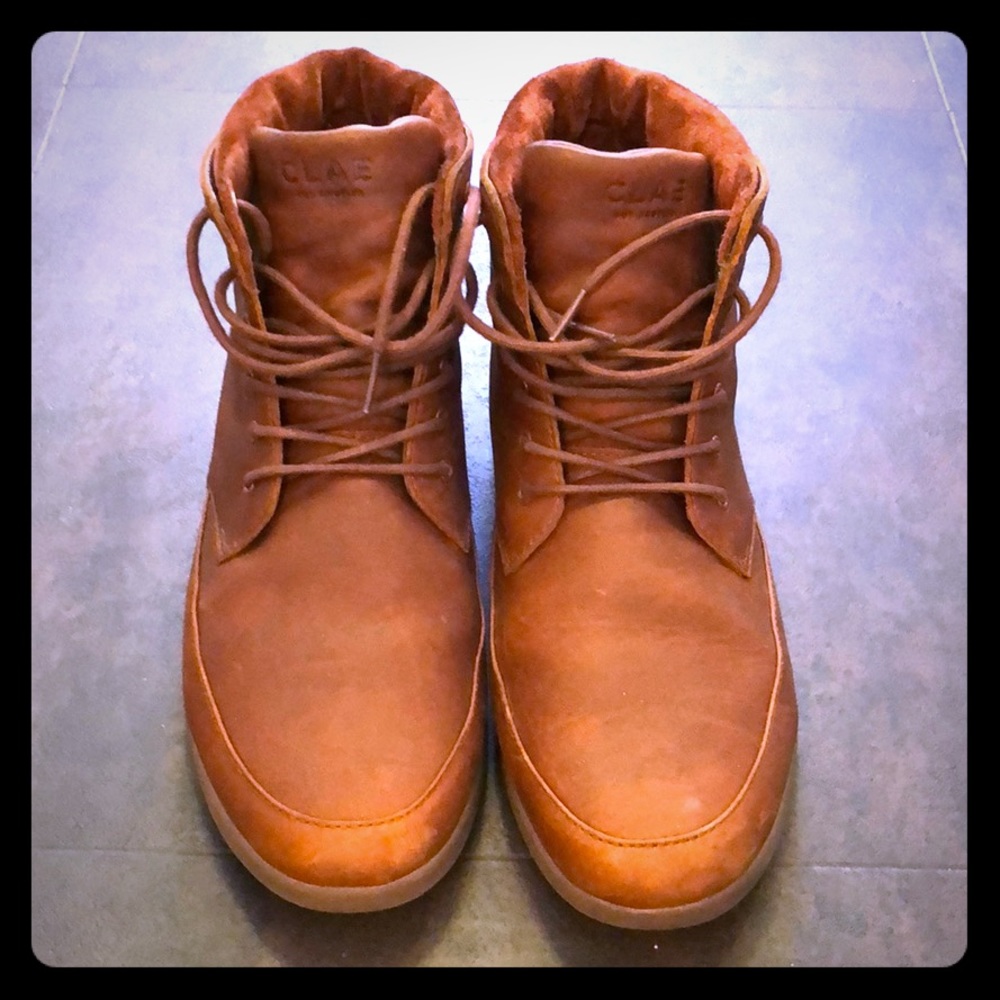 Men’s CLAE shoes Hamilton Chestnut Oiled Leather